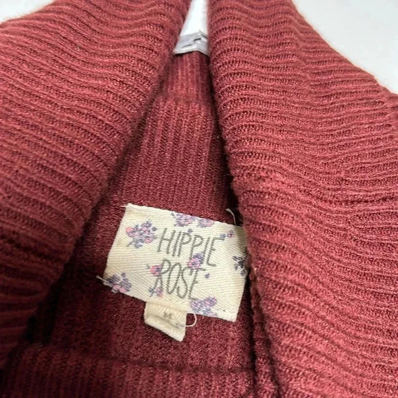 Hippie Rose Sweater Dress with Side Buttons - Picture 6 of 9